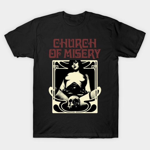 Church Of Misery Band T-Shirt by Aleey